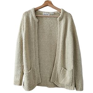 Jason Maxwell Vintage Cream Open Cardigan